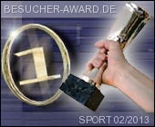 Besucher-Award. Gewinner 02.2013 in der Kategorie Sport