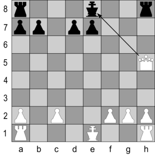 Der König steht im Schach.