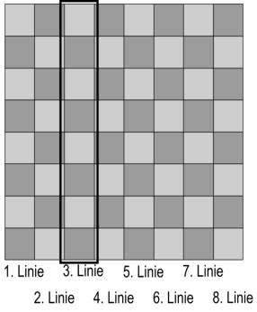 Das Schachbrett - Linie 3