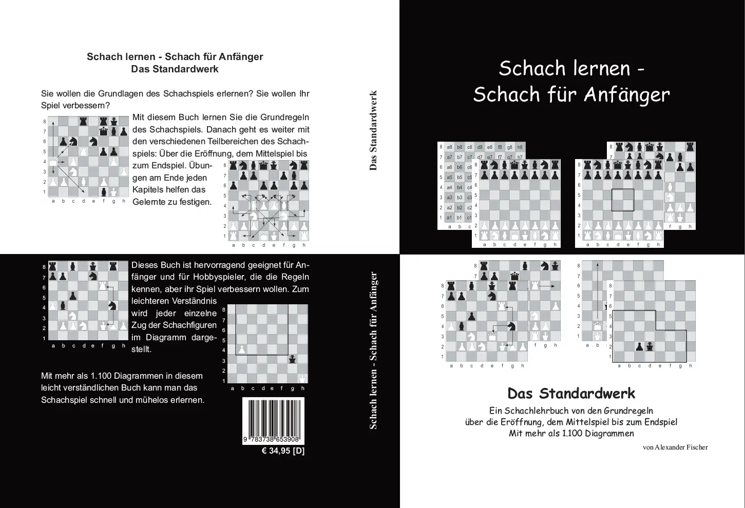 Hardcover - Das Standardwerk: Ein Schachlehrbuch von den Grundregeln über die Eröffnung, dem Mittelspiel bis zum Endspiel Mit mehr als 1.000 Diagrammen